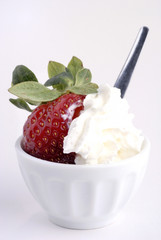 Fraise et chantilly