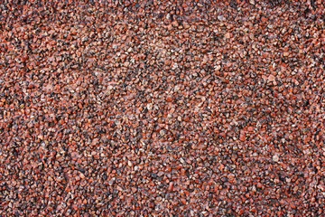 Seamless decorative covering from a quartz crumb