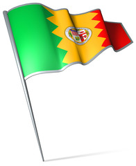Flag pin - Los Angeles (USA)