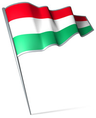 Flag pin - Hungary