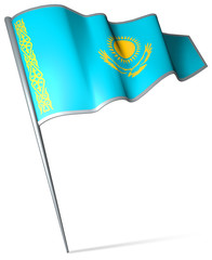 Flag pin - Kazakhstan