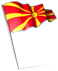 Flag pin - Macedonia