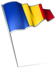 Flag pin - Romania