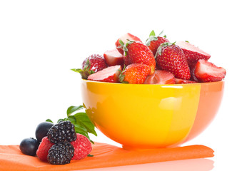 raspberry and strawberry.