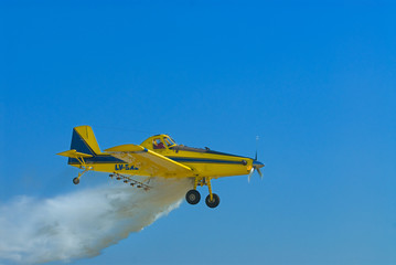 Crop duster aircraft.