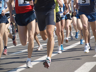 Fototapeta na wymiar Nogi biegaczy