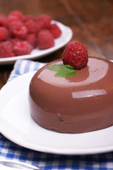 Chocolate blancmange