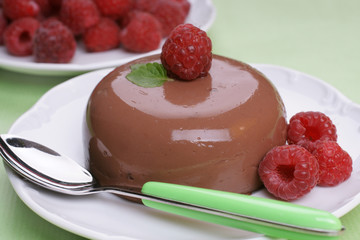 Chocolate blancmange