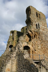 Ruins of Castle Scarborough in Yorkshire Great Britain