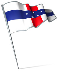 Flag pin - Netherlands Antilles