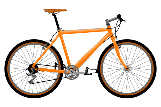 Realistic bicycle illustration