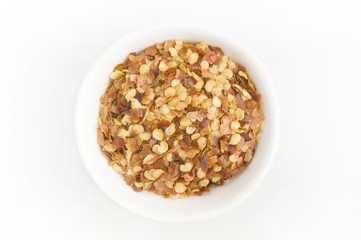 Crushed Red Pepper Flakes in Bowl