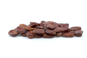 Naklejka premium Small pile of dried brown beans
