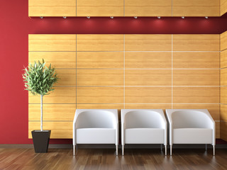 interior design of modern reception