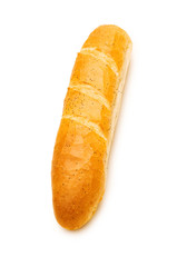 Fresh bread isolated on the white background