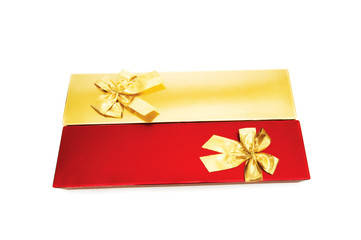 Gift boxes isolated on the white background