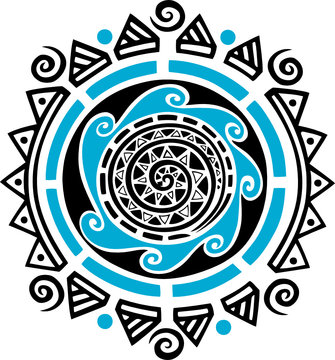 Naklejki Neo Tribal, Haida Work, Sonne, Rad