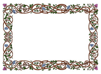 Intertwined Branches Frame