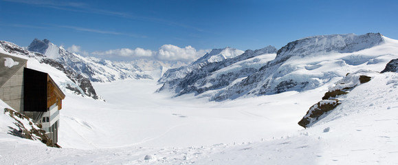 Fototapeta na wymiar Aletsch panorama