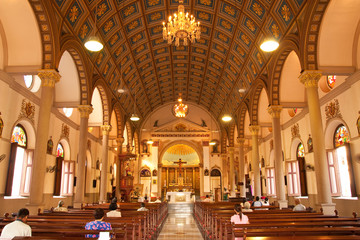 Obraz premium Santacruz church, Bangkok Thailand