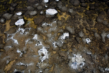 Badwater, der tiefste Punkt der USA, blick in den Salzsee