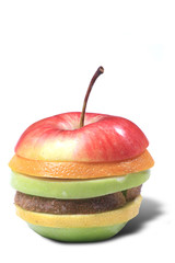 Fuit on white backgroun