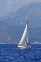 Fototapeta premium Sailing in Greece