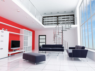 Modern interior of a room