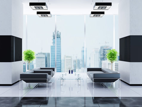 Modern interior of a hall