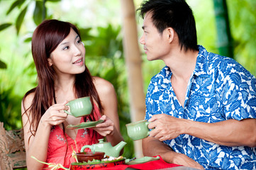 Couple Drinking Tea