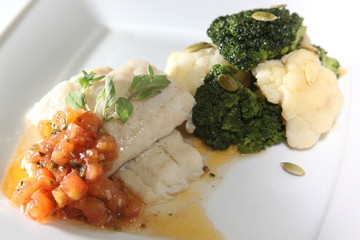 fish with vegetables
