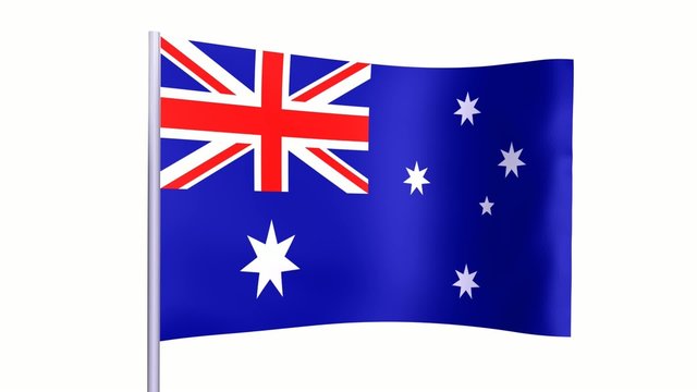 Drapeau Australie animation en boucle