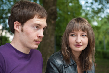 junges Pärchen in Berlin, Frühling