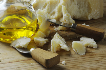 Formaggio grana e olio d oliva