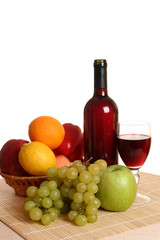 Obraz premium Wine and fruit