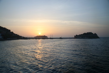 Sonnenuntergang am Mittelmeer