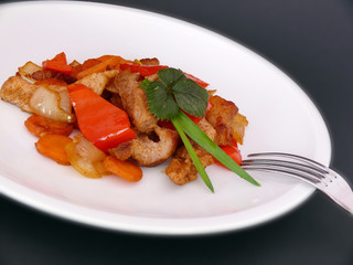 Putenfleisch mit Gemüse