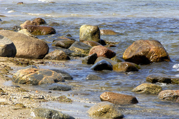 Steine am Strand