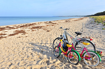 Fototapeta premium Rügen, Strand, Fahrräder