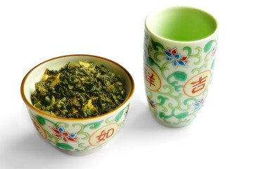 Set of ware for green tea