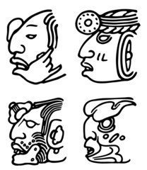 Fantastic animals and birds of Aztecs