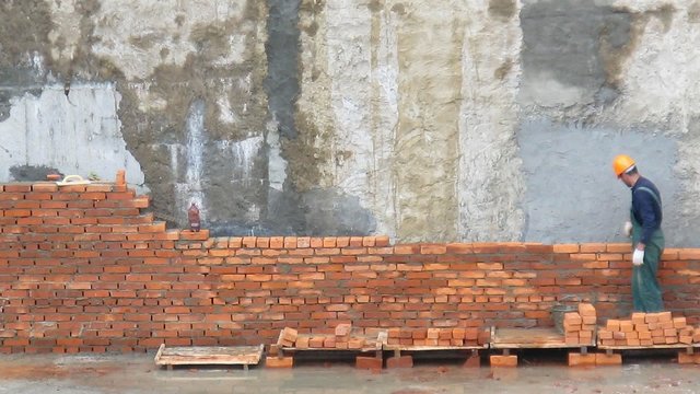 Brick worker time lapse