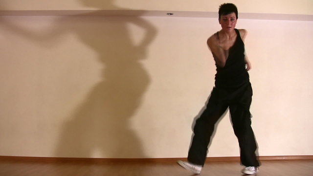 dancing girl and shadow