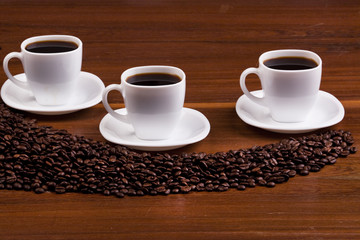 cups of coffee