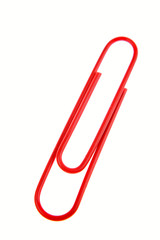 Paper-clip isolated on white background