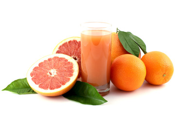 Grapefruit ,orange and juice.