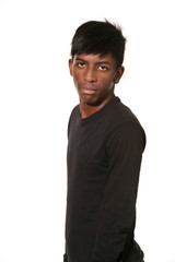 portrait young man from africa