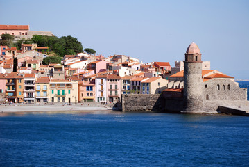 Village de Collioure et la mer