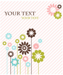 Template design for greeting card