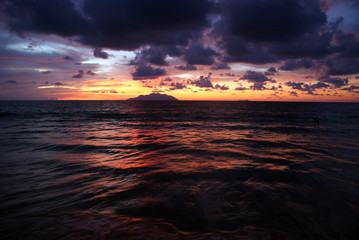 Beau Vallon sunset